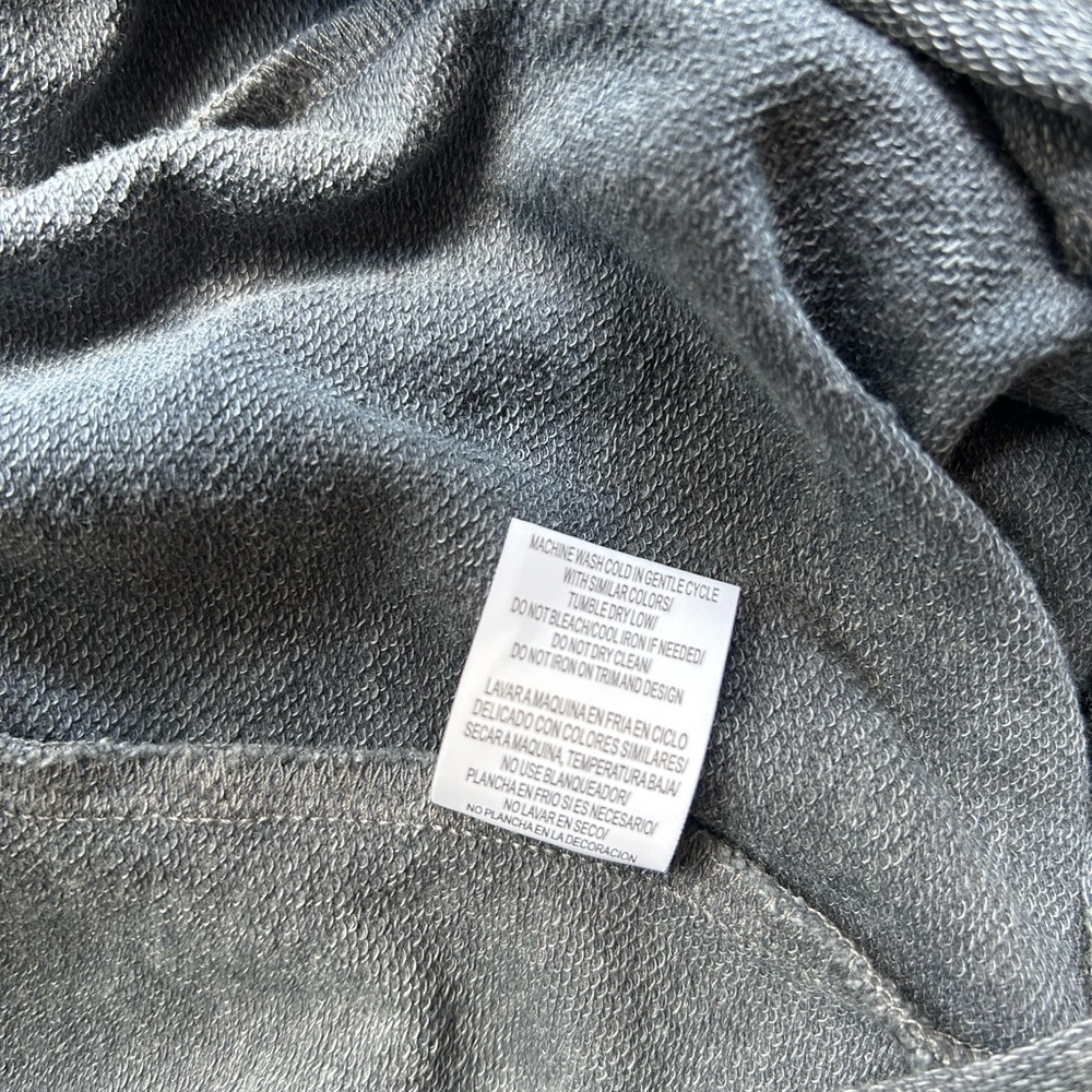 SINCERELY JULES Size XL Charcoal Knit Romper V-NECK SPAGHETTI STRAP SIDE POCKETS - Picture 6 of 7
